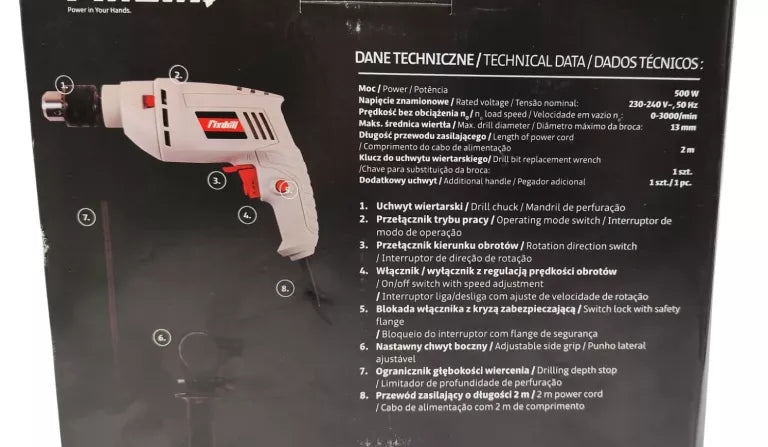 Fixdrill IMPACT DRILL 500 W Manufacturer code KD3350