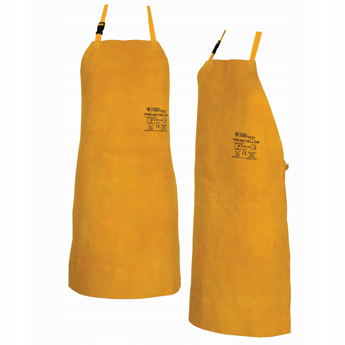 Flame retardant welding apron Protech PSW-402 leather for MIG welder