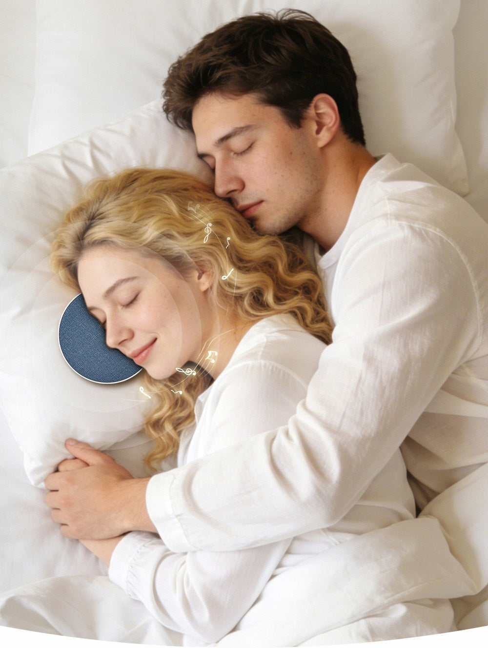 Flat Bluetooth Speaker for Sleeping Under Pillow 3 Modes White Noise 200mAh Model 8920AIDF11
