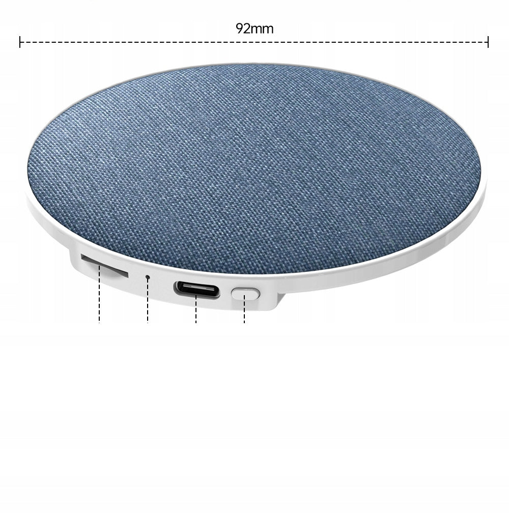 Flat Bluetooth Speaker for Sleeping Under Pillow 3 Modes White Noise 200mAh