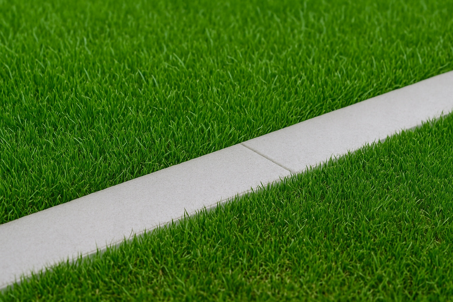 Flat garden edging 100x15cm architectural concrete for lawn garden