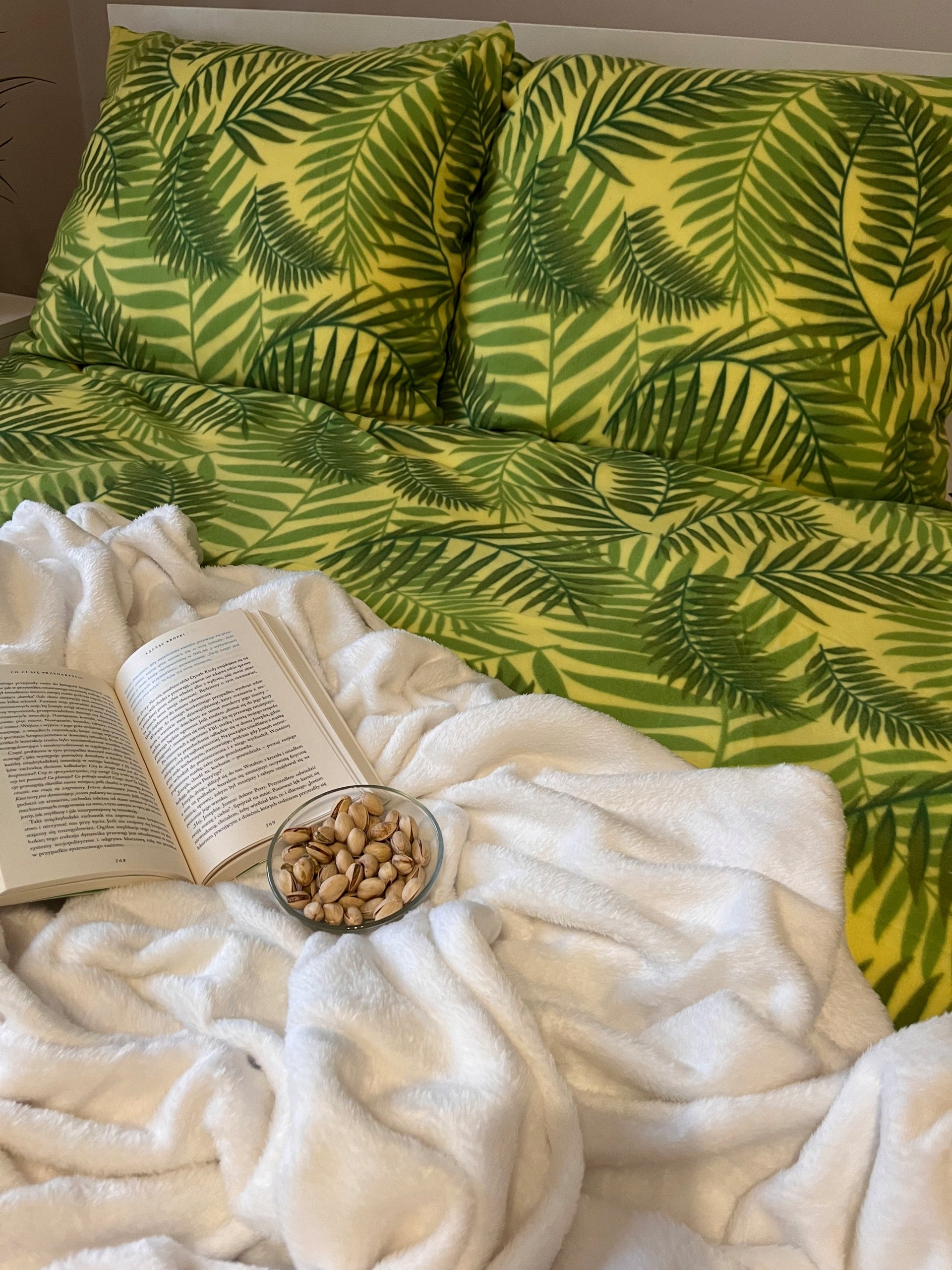 Fleece bedding set 160x200+2x 70/80 thick autumn winter GREEN Manufacturer code Pościel polarowa Mack Home Line Zielona