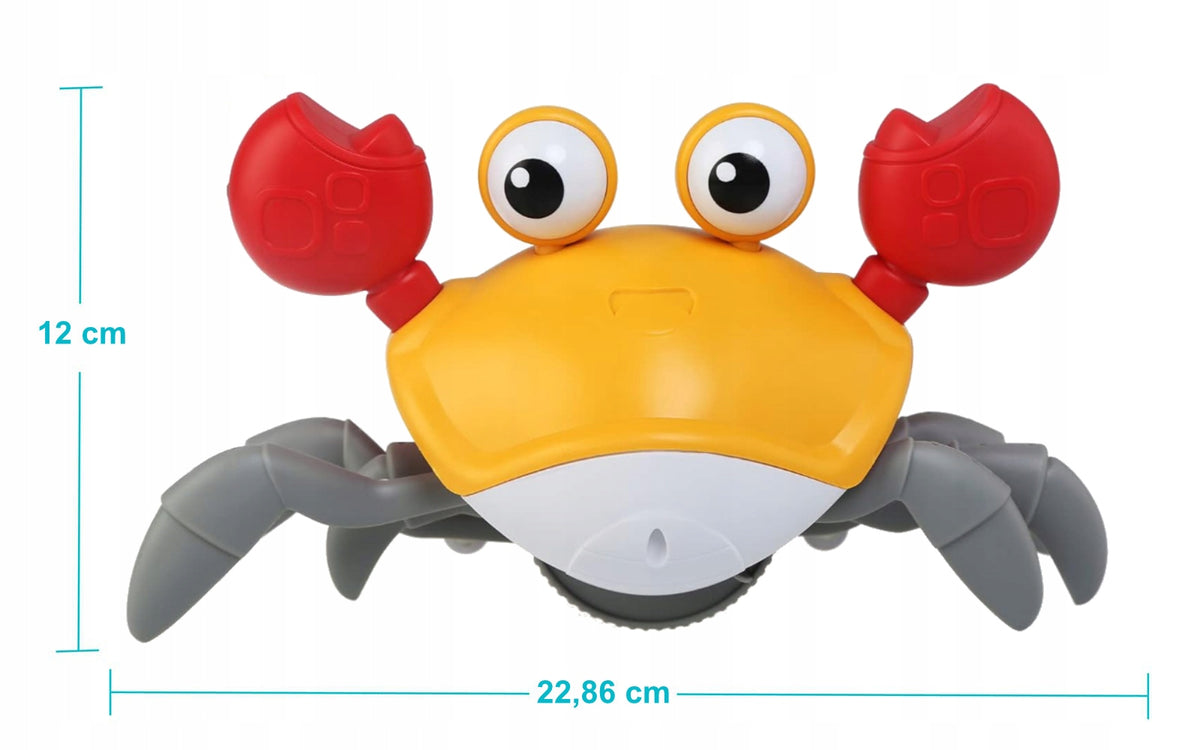 Fleeing Crawling CRAB INTERACTIVE TOY sounds play music of light Brand DK