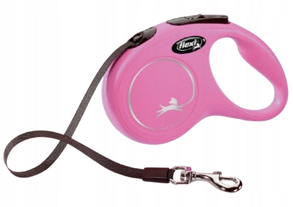 Flexi New Classic Automatic Dog Lanyard Tape S pink 5 meters