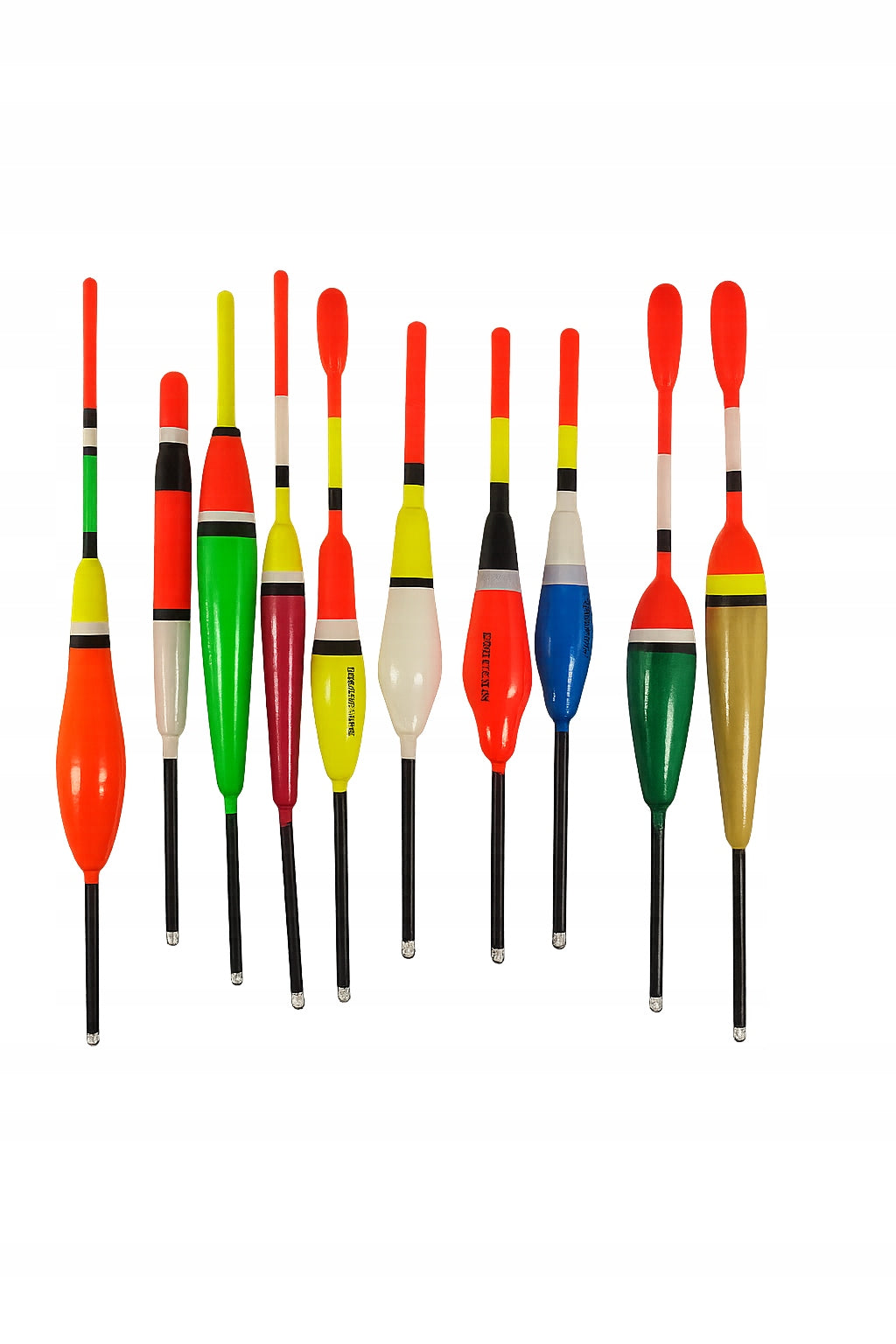 Floats with bottom mount 2g-6g set of 10pcs Manufacturer code 69-2195