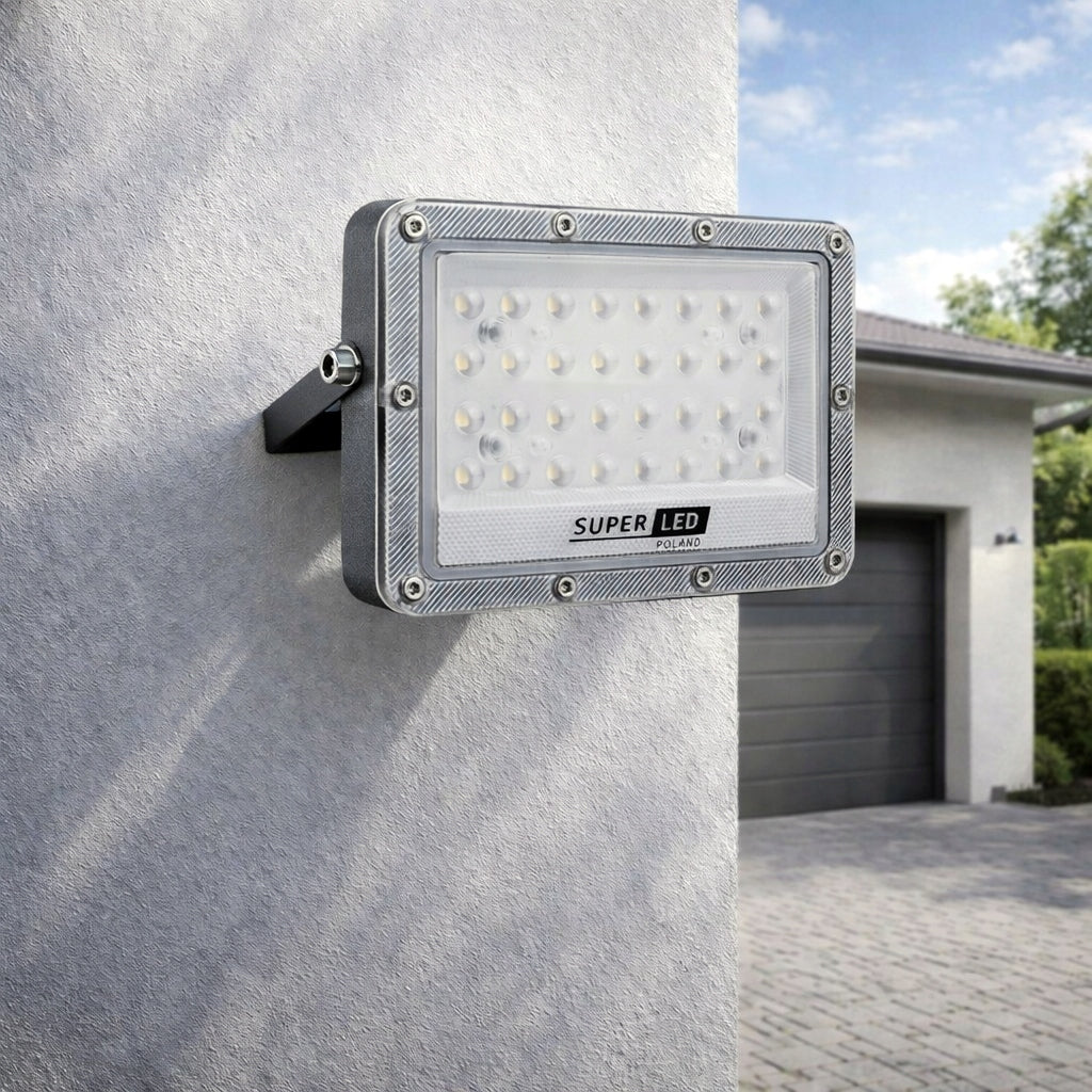 Floodlight LED Halogen Lamp Slim LED 50W 5500lm IP65 PREMIUM SuperLED Packaging status original