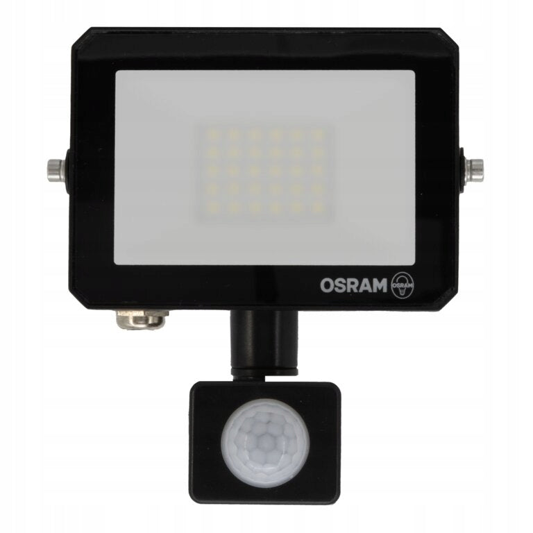 Floodlight Osram halogen motion sensor 20W 3000K heat 1800lm IP65 black Packaging status original