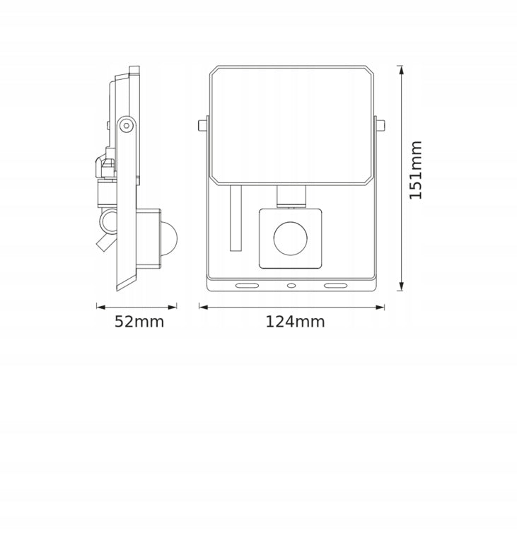 Floodlight Osram halogen motion sensor 20W 4000K neutra 1800lm IP65 black Batteries included no