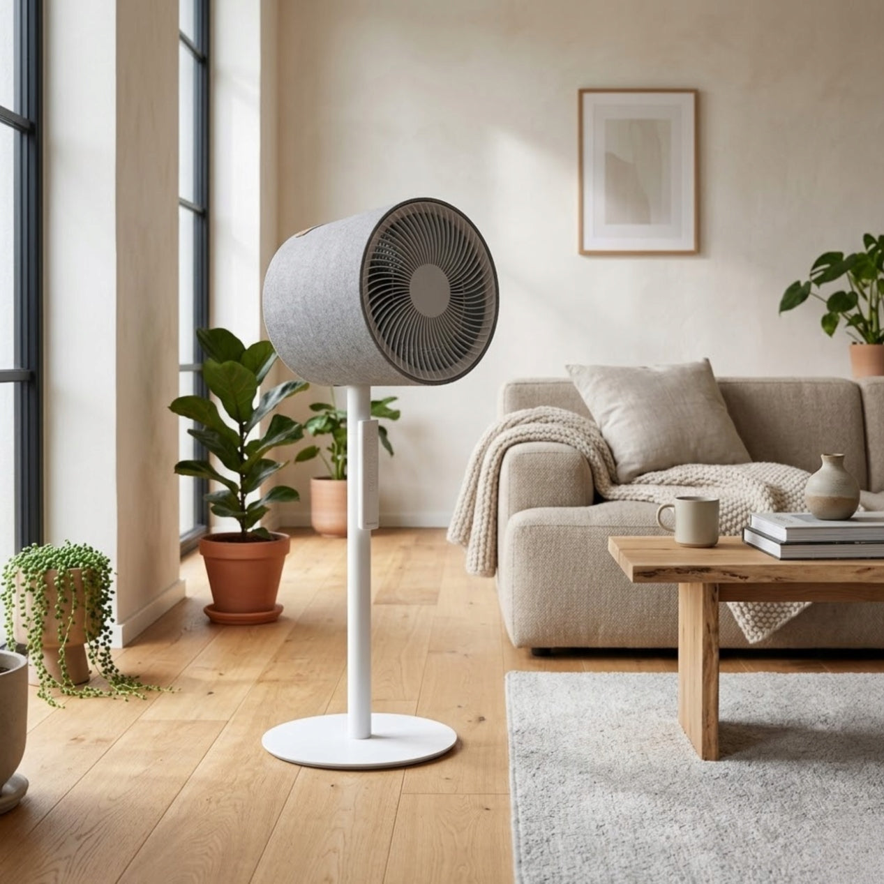 Floor Fan with Remote Control Oscillating Quiet Stadler Form SIMON Packaging status original