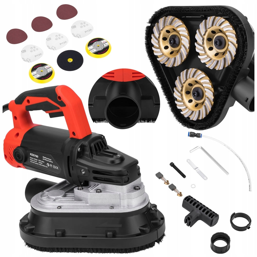 Floor Polishing and Grinding Machine 3500W Speed Adjustment