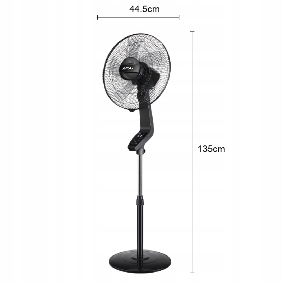Floor Standing Fan with Remote Control Powerful Quiet Room Windmill 50W Manufacturer code WENTYLATOR WIATRAK PODŁOGOWY STOJĄCY