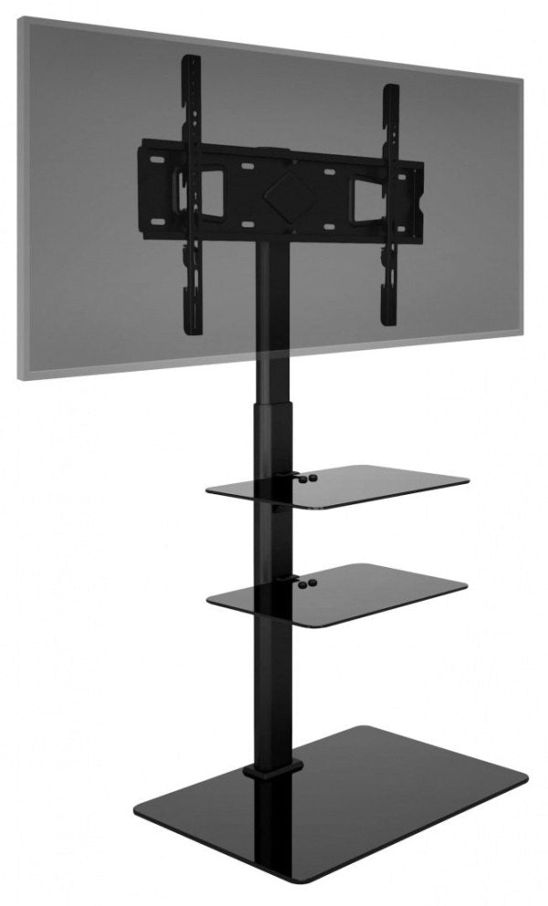 Floor TV Stand with Shelves Universal