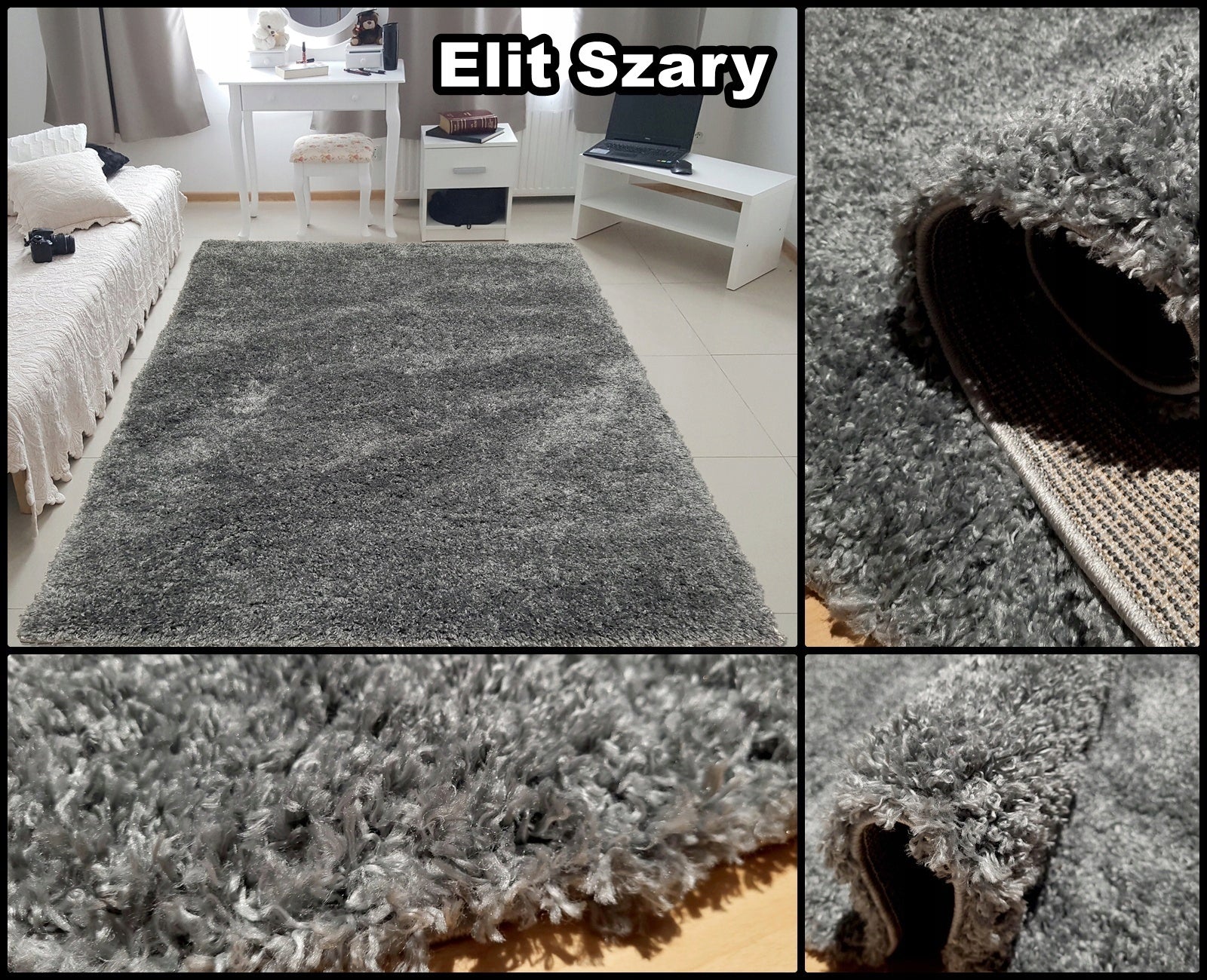 Fluffy Woven Shaggy Rug Royal Elit 160x200 Mix colors- Beige Brown Grey Brand Elit