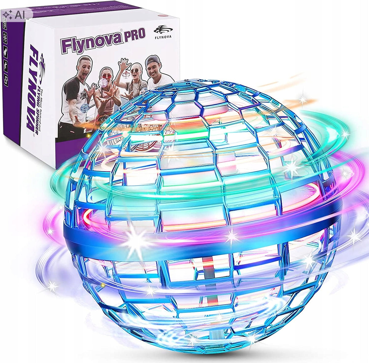 Flying Ball Boomerang Flynova Pro LED toy ufo hand controlled toy