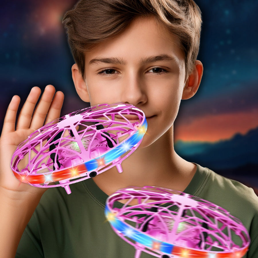 Flying Mini UFO Drone Disc Hand Controlled Ball GLOWING LED IR Brand Stator
