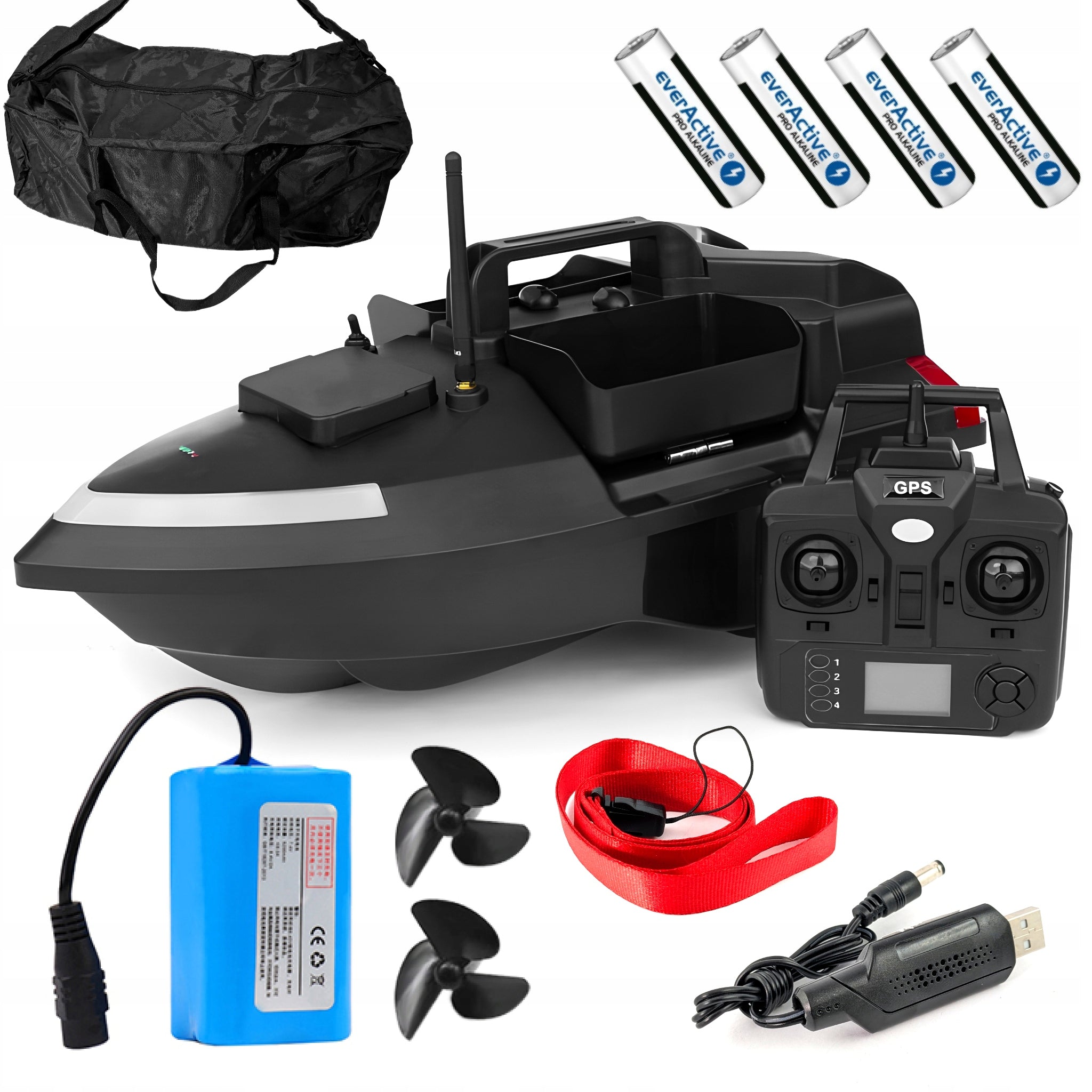 Flytec V020 Remote Controlled GPS 3 Feeders 500m Fishing Boat