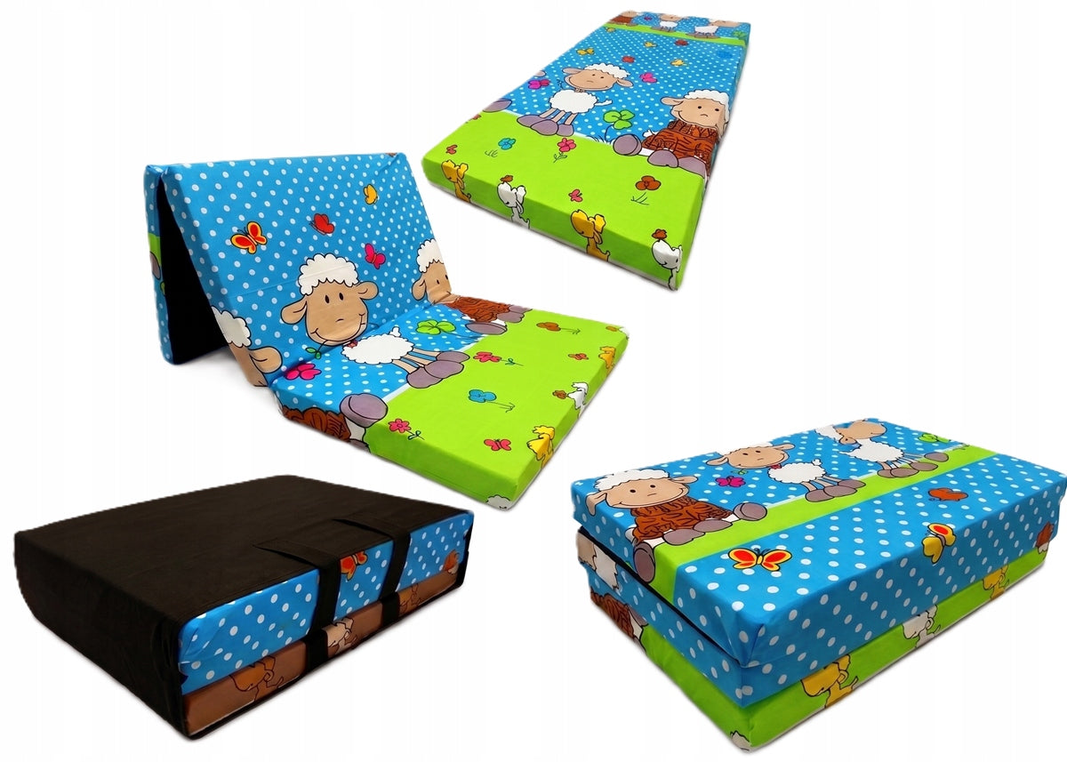 Foam Hiking Mattress 120x60 2in1 Pouf + Folding Bag