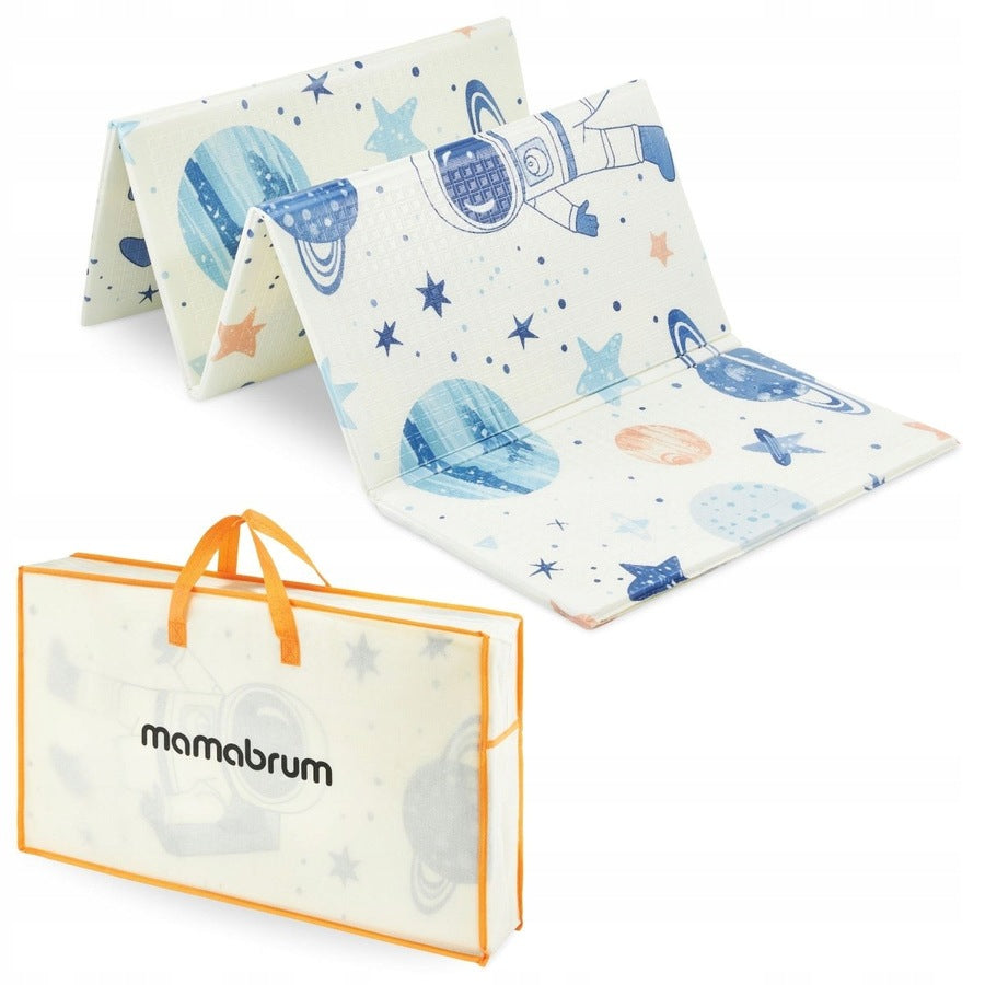 Foam Mat Educational Folding Space Geometric Triangles 180x120 cm Brand Mamabrum