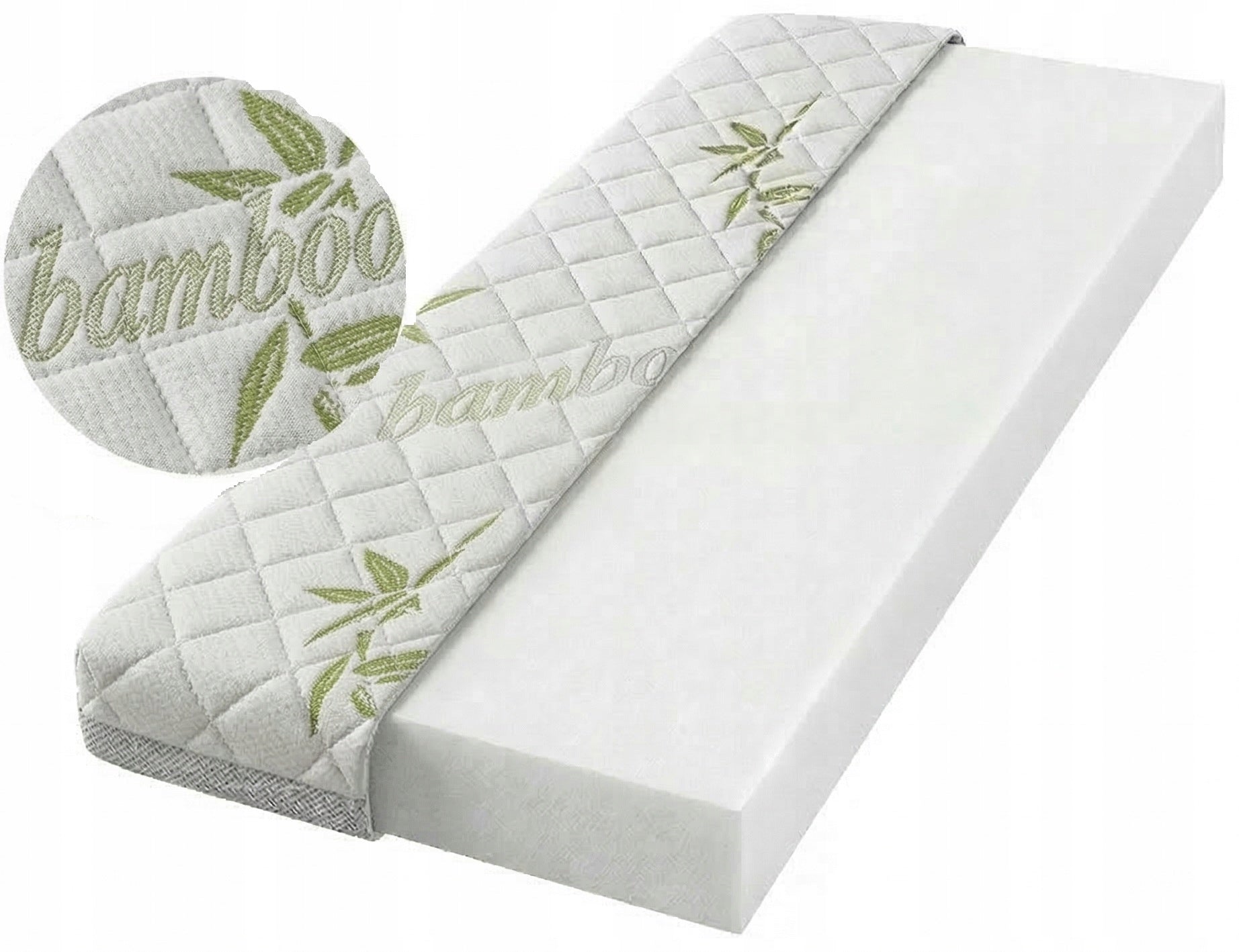 Foam Mattress 160x80 bamboo 3D Medium-hard H3 for Children OEKO-Tex