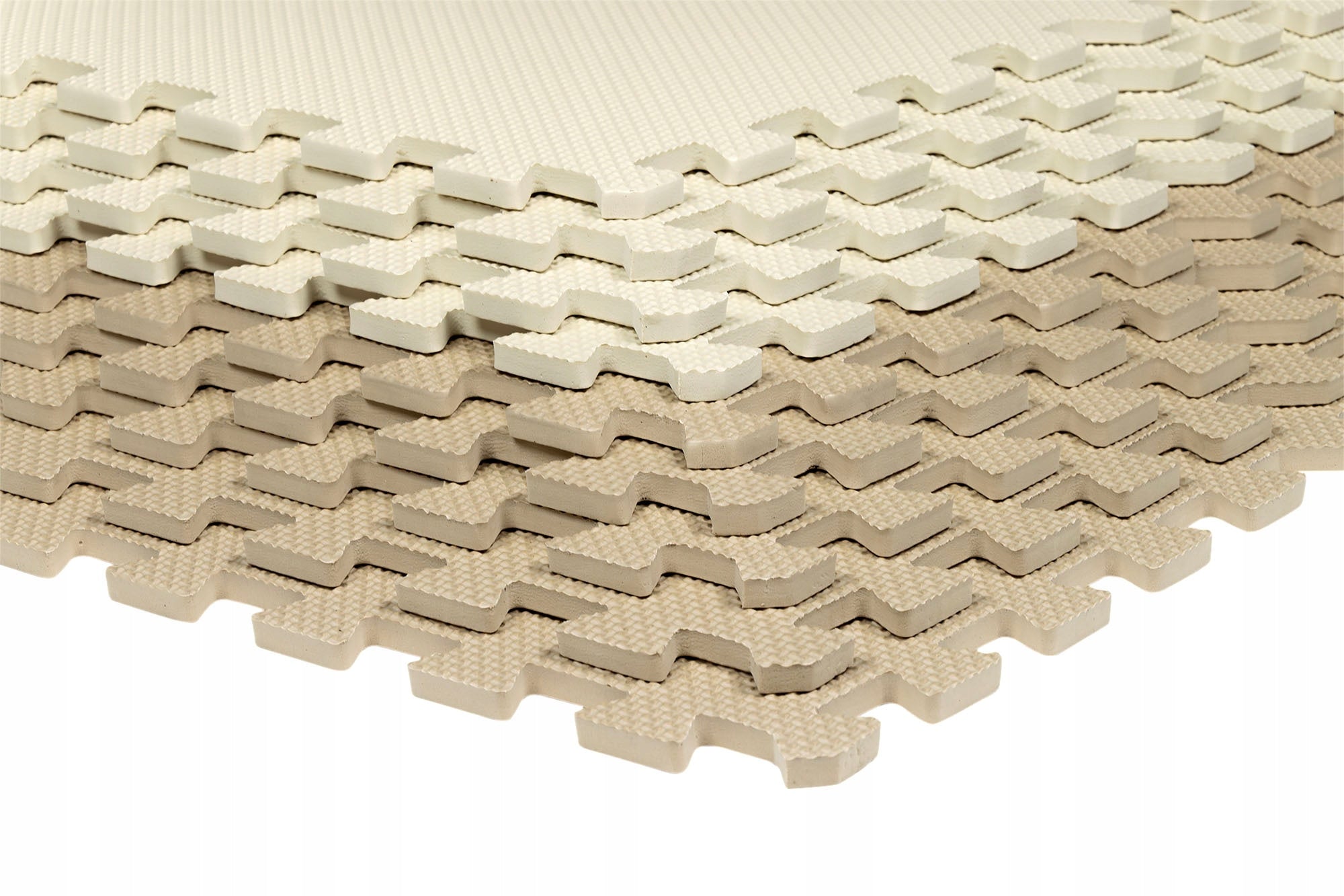Foam mat for pool fitness exercise equipment puzzle set of 6pcs BEIGE Brand SPORT BLAST