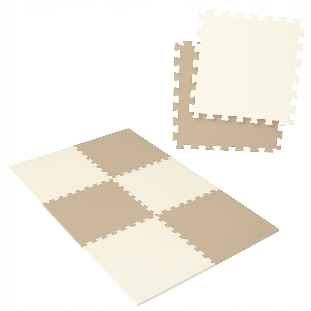 Foam mat for pool fitness exercise equipment puzzle set of 6pcs BEIGE