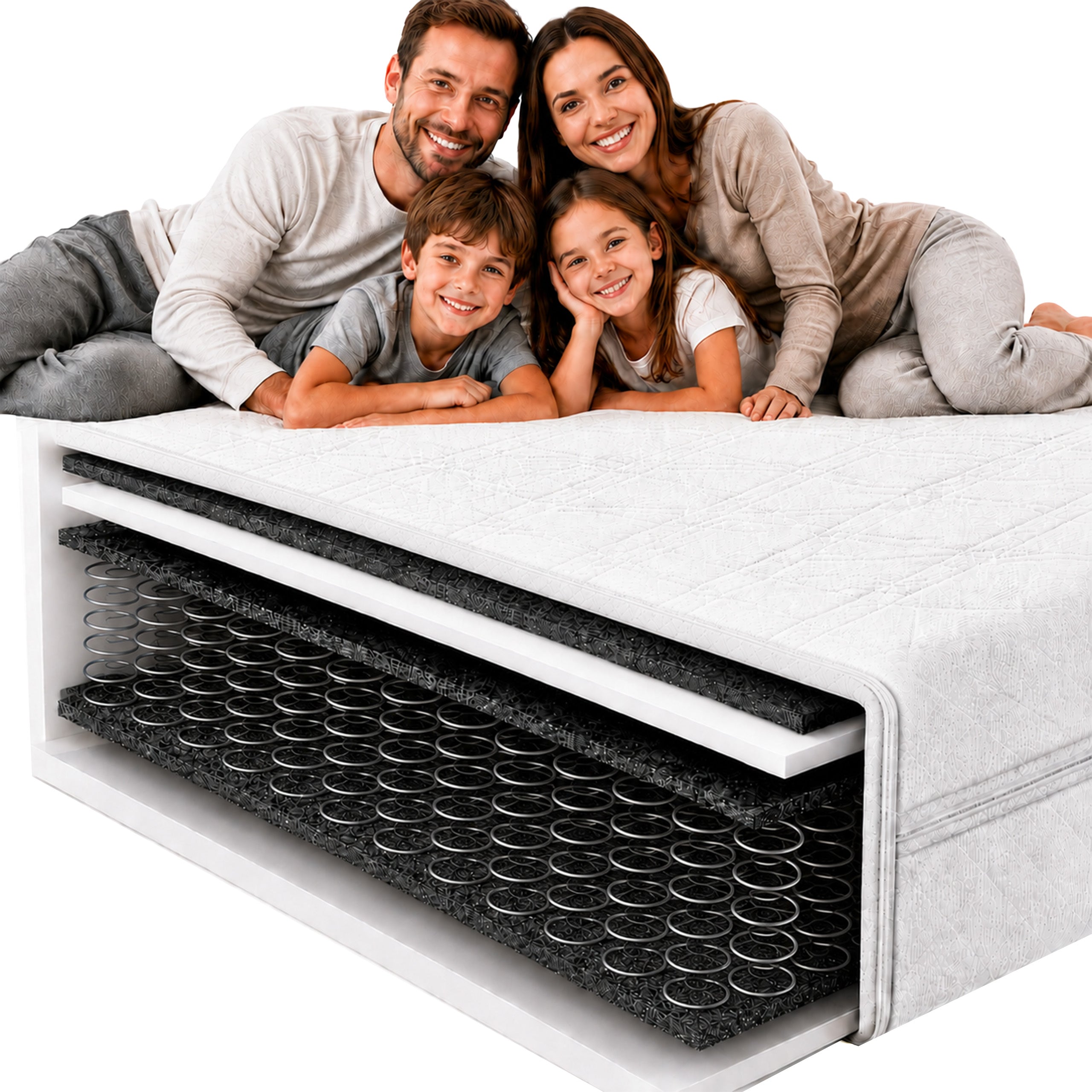 Foam mattress 140x200 spring bonell 17 cm Packaging status original