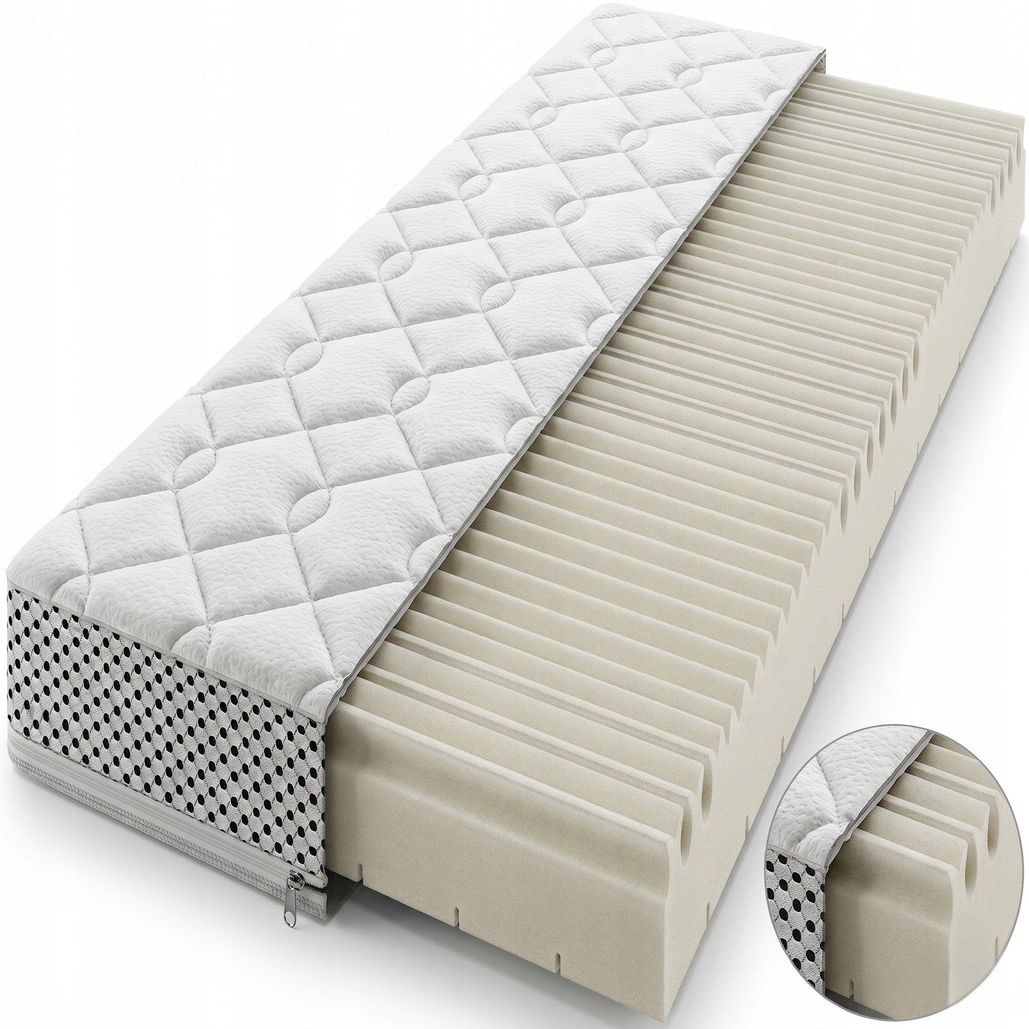 Foam mattress for Bed 160x80 AirFlow 7 Zones Oeko-Tex H3 Packaging status original