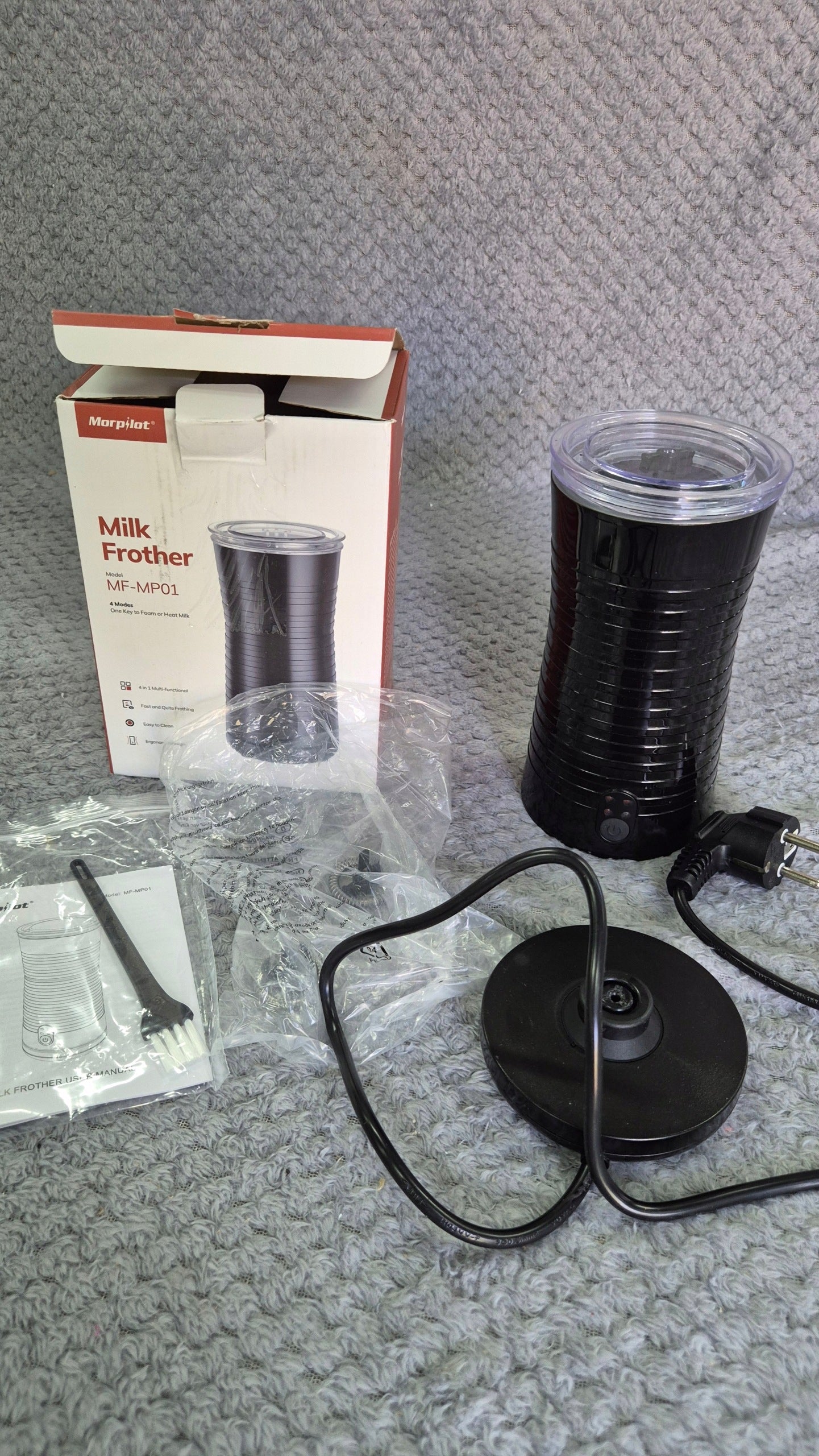Foamer morpilot Electric black ergonomic 240ml 400W Brand Morpilot