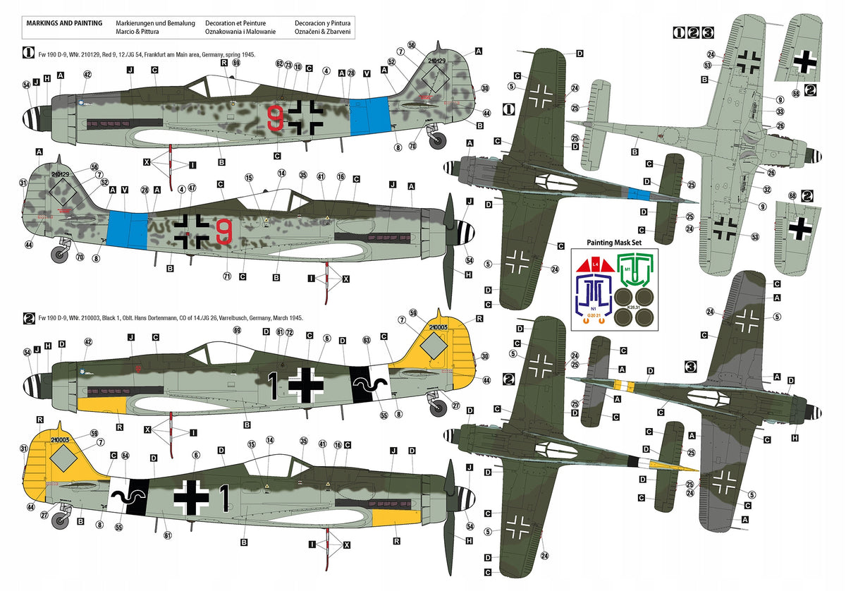 Focke Wulf Fw190 D-9 Early Production Model 32010 Hobby 2000 Brand Hobby 2000
