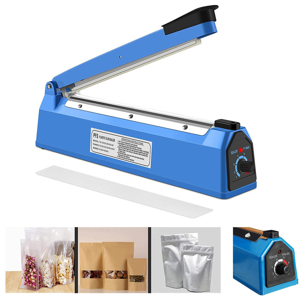 Foil Welding Machine Pulse Manual Time Adjustment 300mm 400W