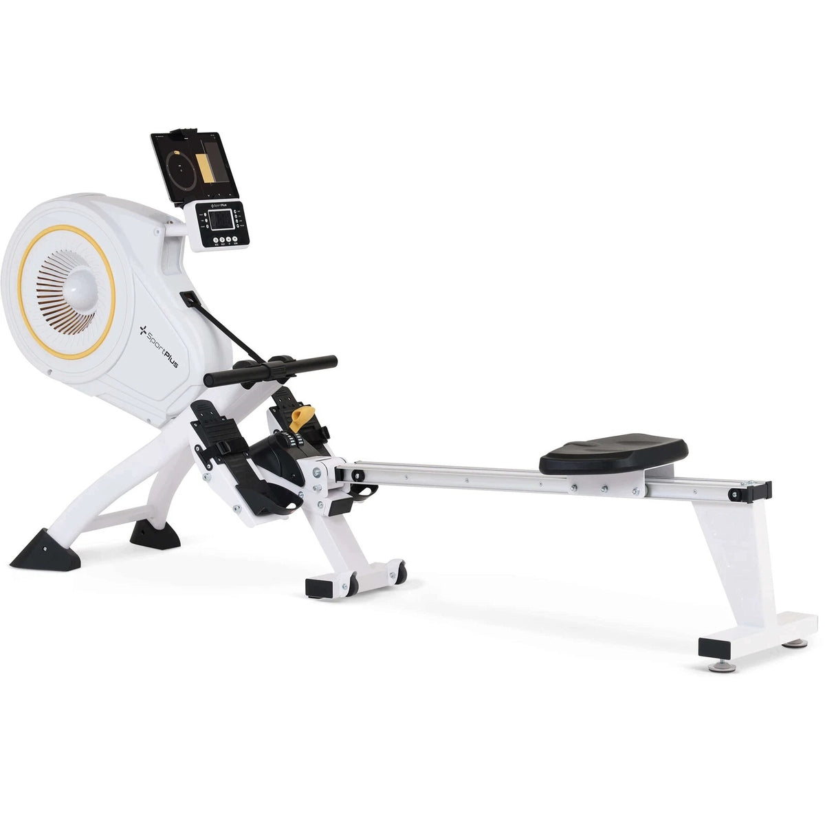 Foldable Air Rower SportPlus with 8 Resistance Levels, 150 kg Capacity, 200 cm Length Packaging status original