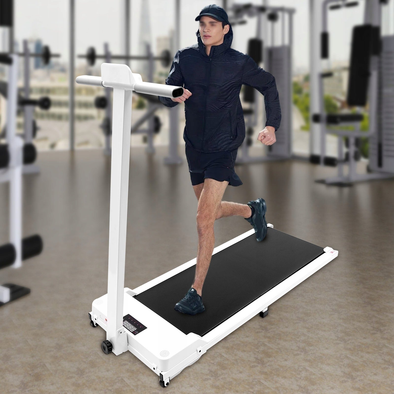 Foldable Electric Treadmill LED Display Shock Absorption 1-6km/h Manufacturer code RU072501