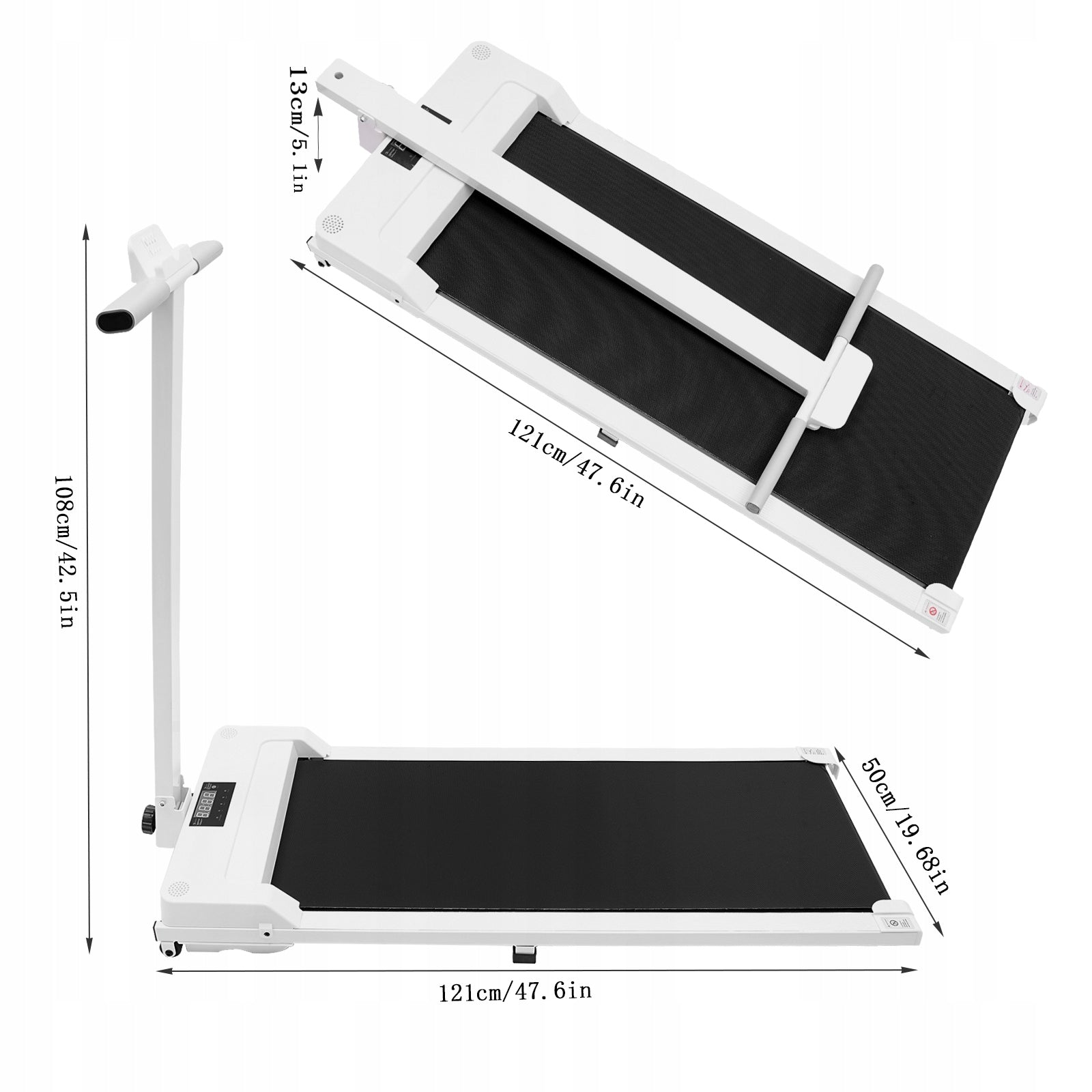 Foldable Electric Treadmill LED Display Shock Absorption 1-6km/h Packaging status original