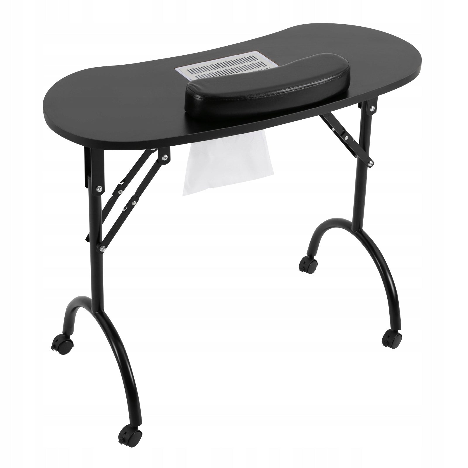 Foldable Manicure Table, Portable Manicure Table, with Suction Cups and Fan