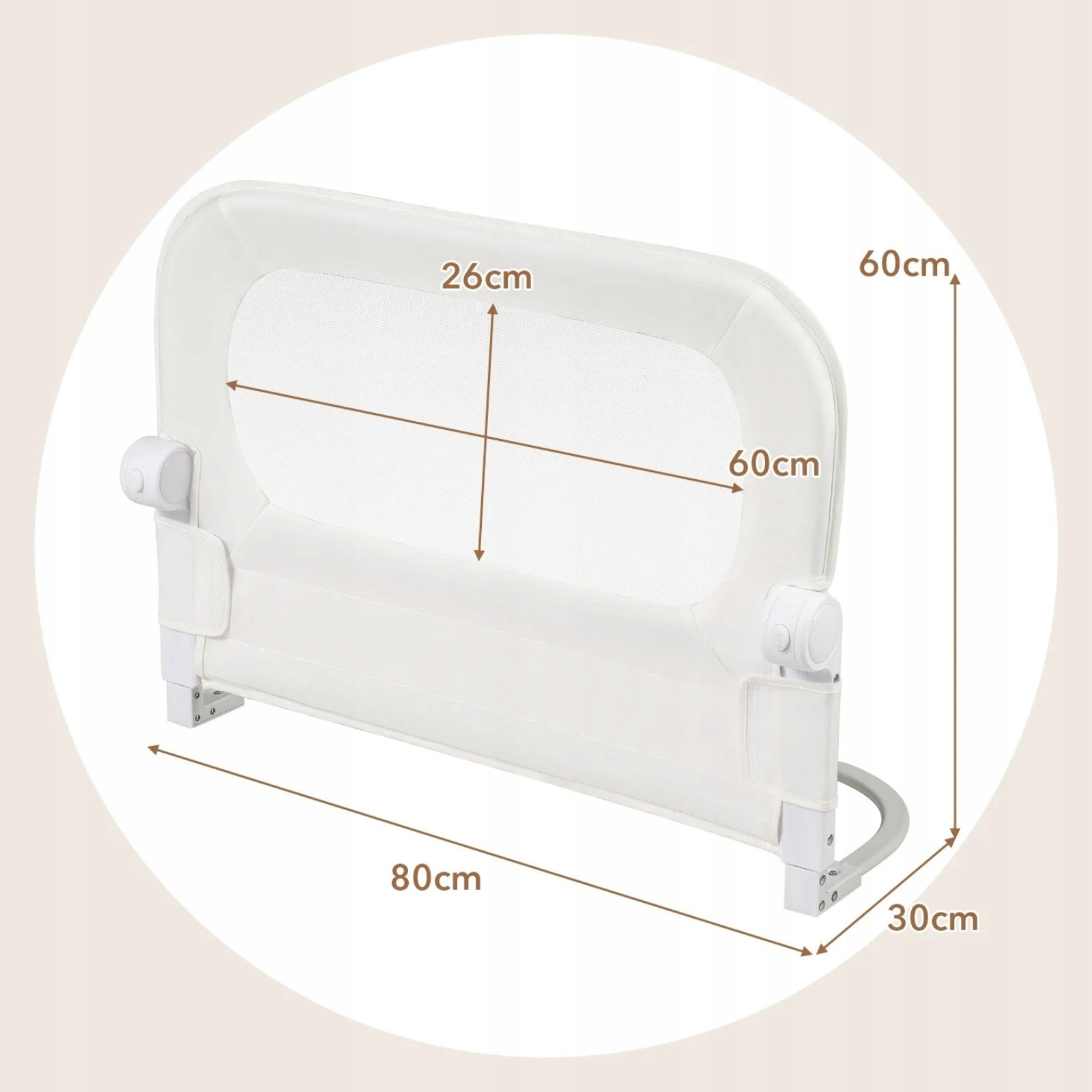 Folding Bed Barrier Brand Costway