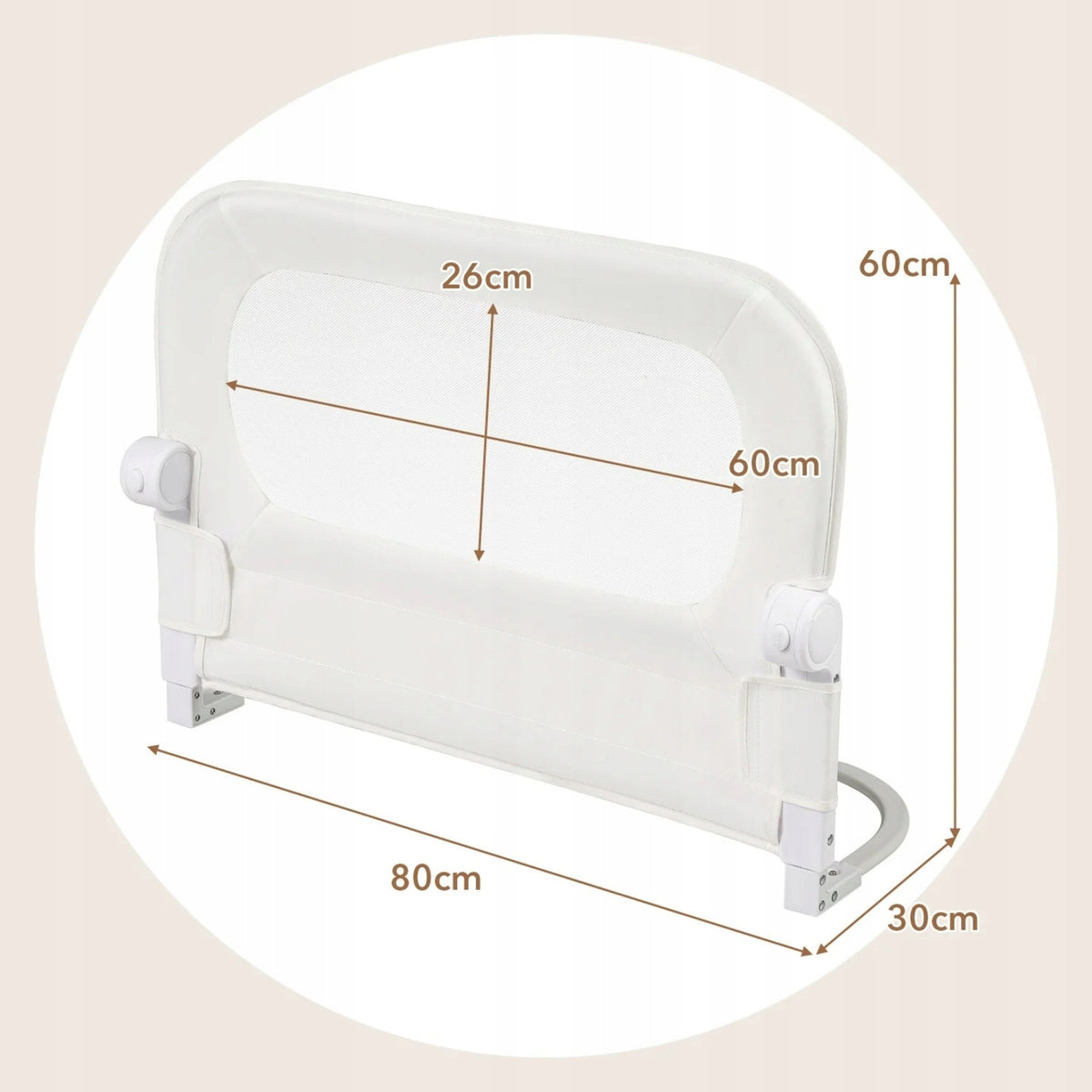 Folding Bed Barrier Brand Costway