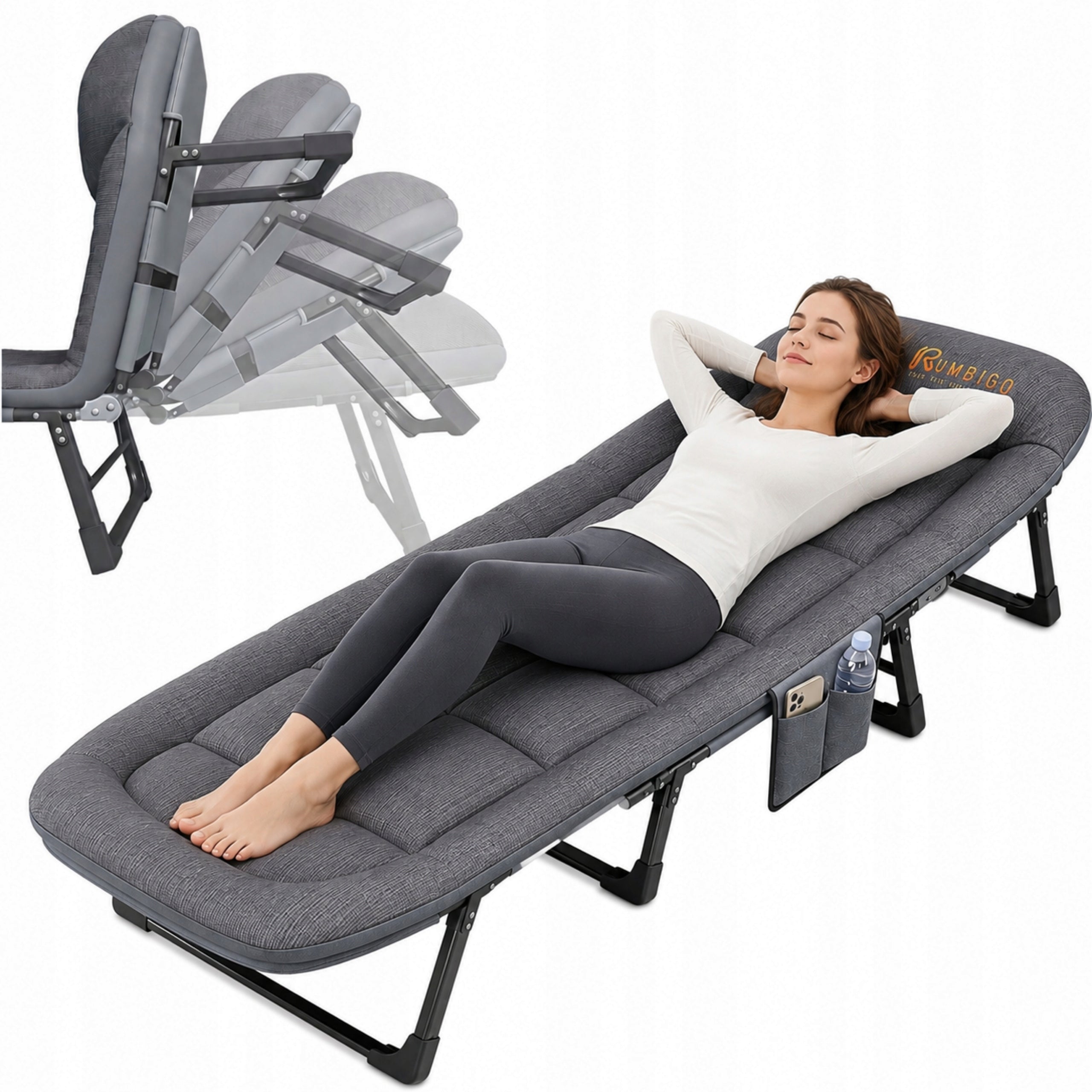 Folding Bed Field Canadian Tourist Sun Lounger Folding 2in1 – Fote