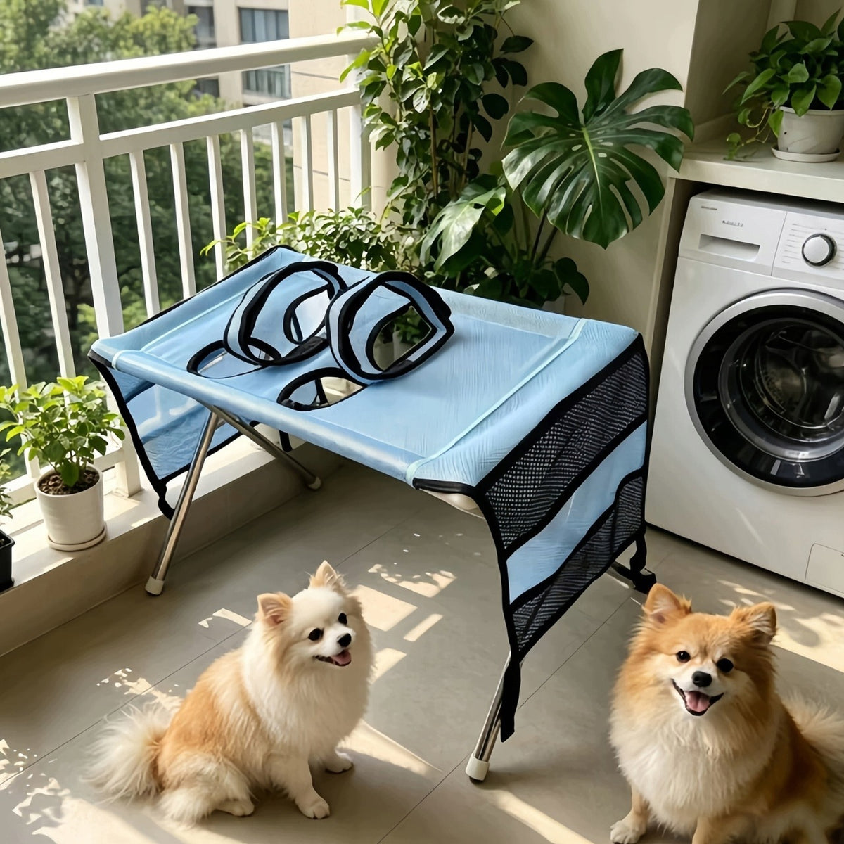 Folding Cat and Dog Care Table with Attachment and Hammock 72Cm Brand Senti