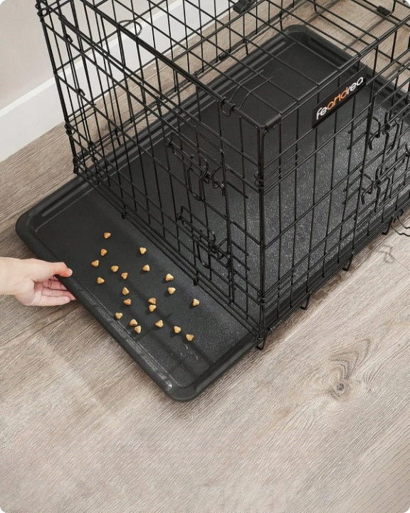 Folding Dog Cage Large Metal Transport 122x75x80 cm Brand no brand