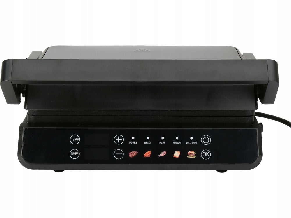 Folding Electric Grill Toaster Black 2000 W Lund 67440 Brand Lund