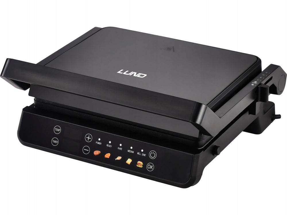 Folding Electric Grill Toaster Black 2000 W Lund 67440 Manufacturer code 67440