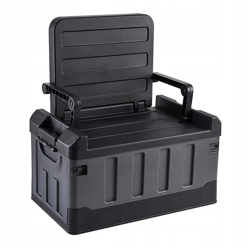 Folding Fishing Box With Seat - Camping Organizer Camping 2in1