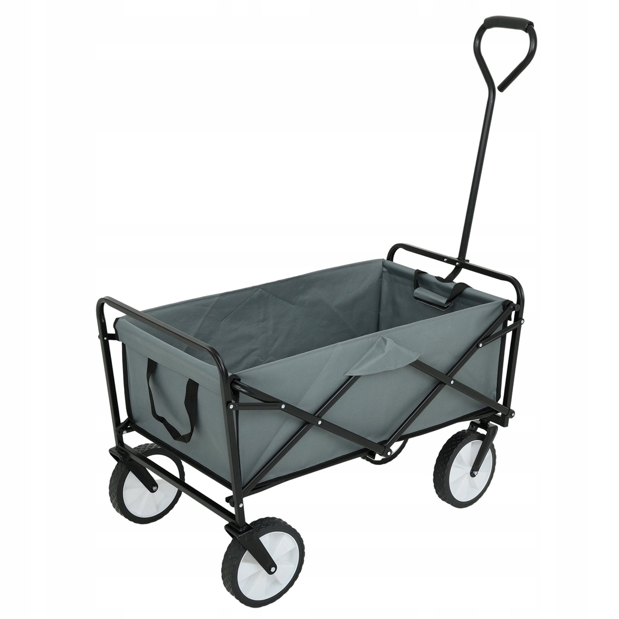 Folding Hiking Beach Cart with Platic Wheels Large 145L Grey Brand no brand
