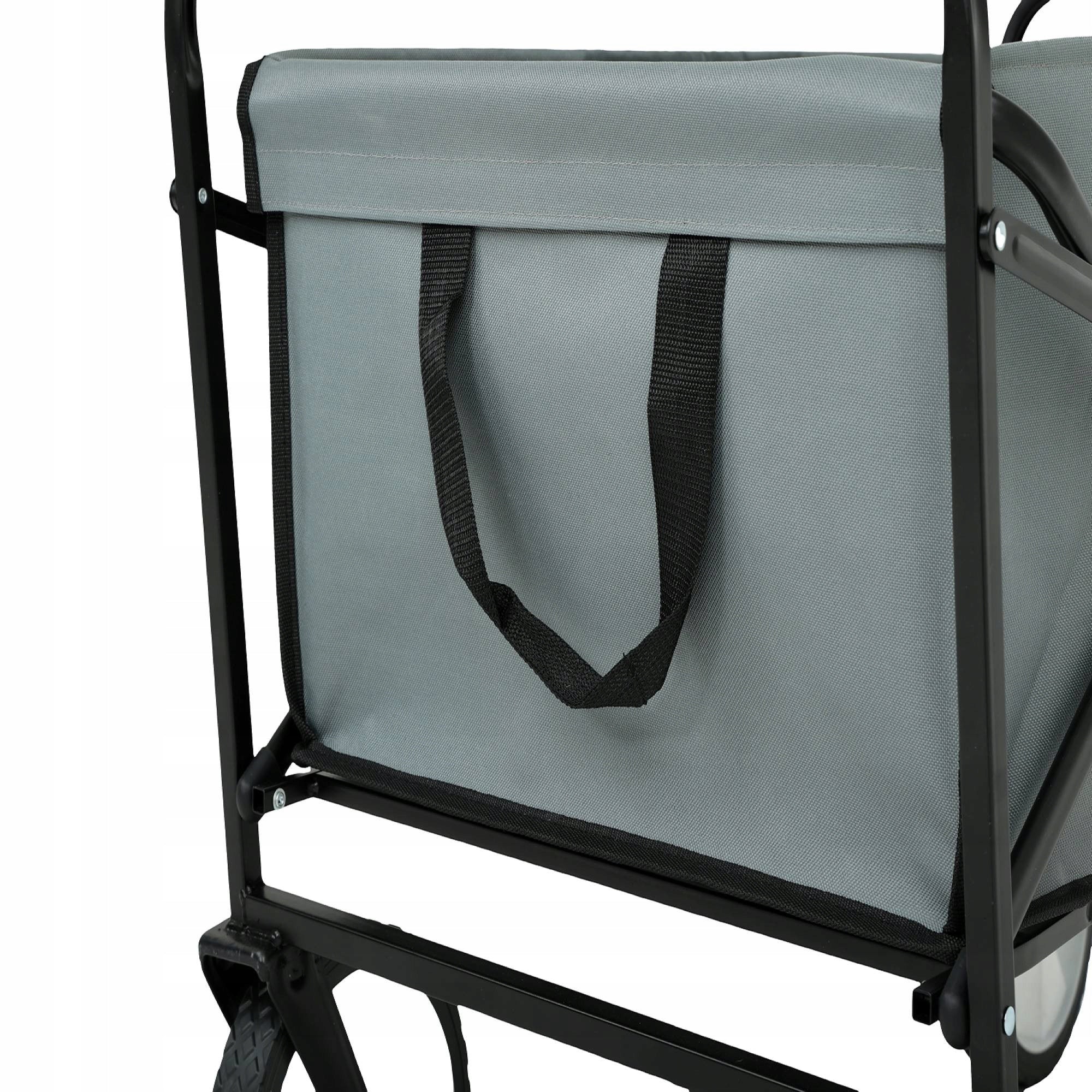 Folding Hiking Beach Cart with Platic Wheels Large 145L Grey Wheels number 4