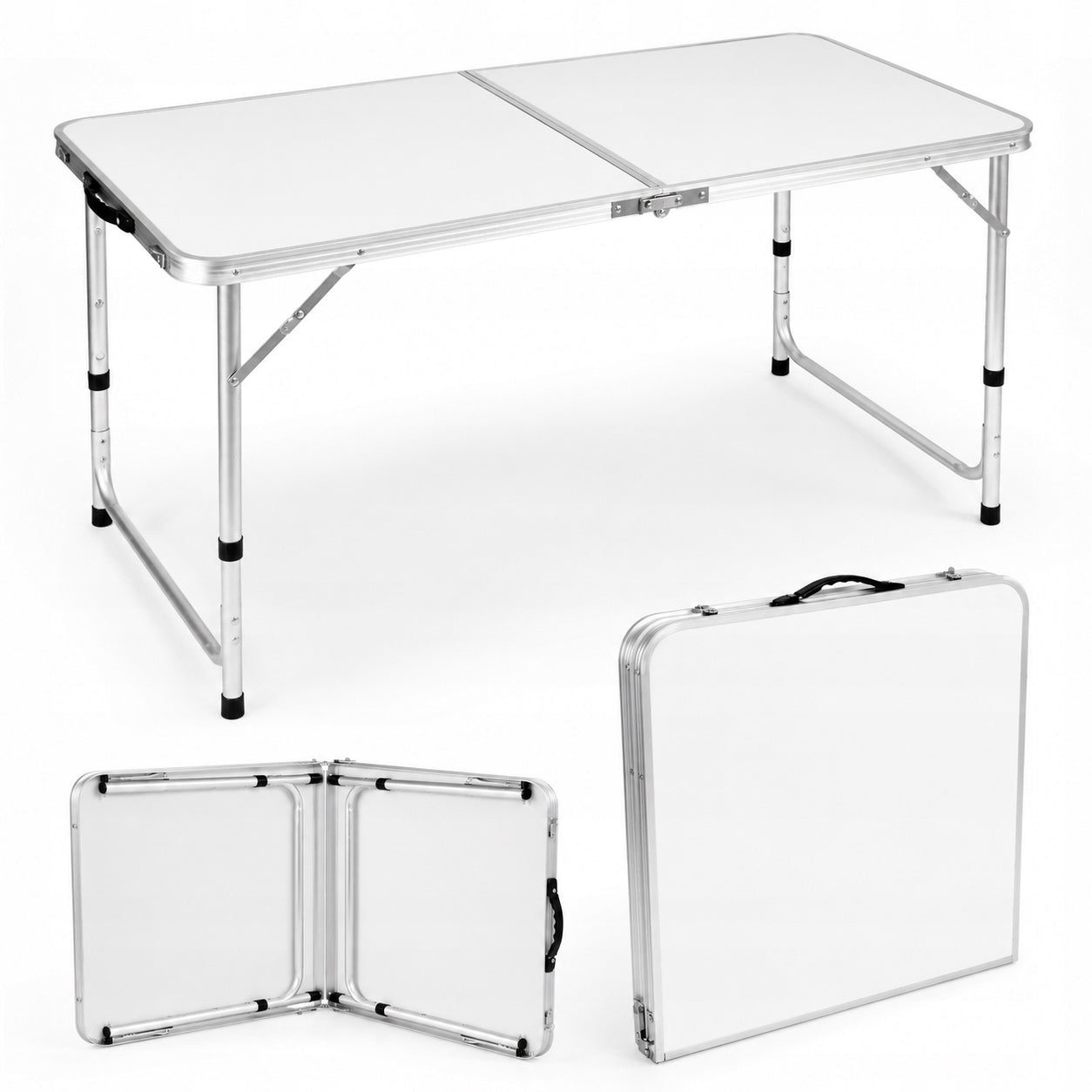 Folding Hiking Table Camping Garden Tent Suitcase 120x60