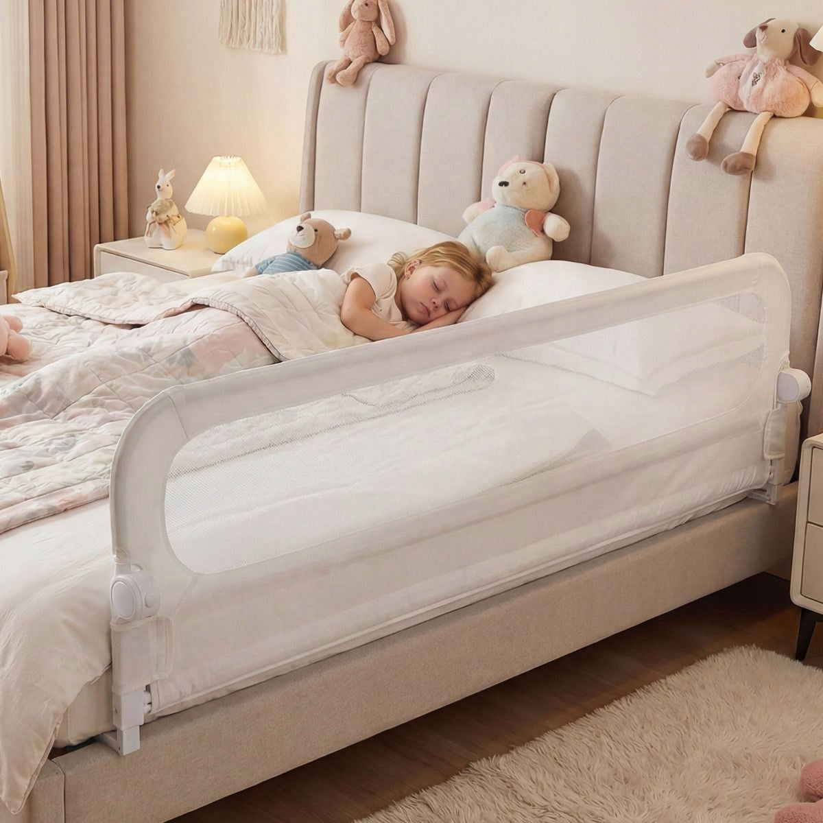 Folding Protective Barrier for Children's Bed Brand Costway
