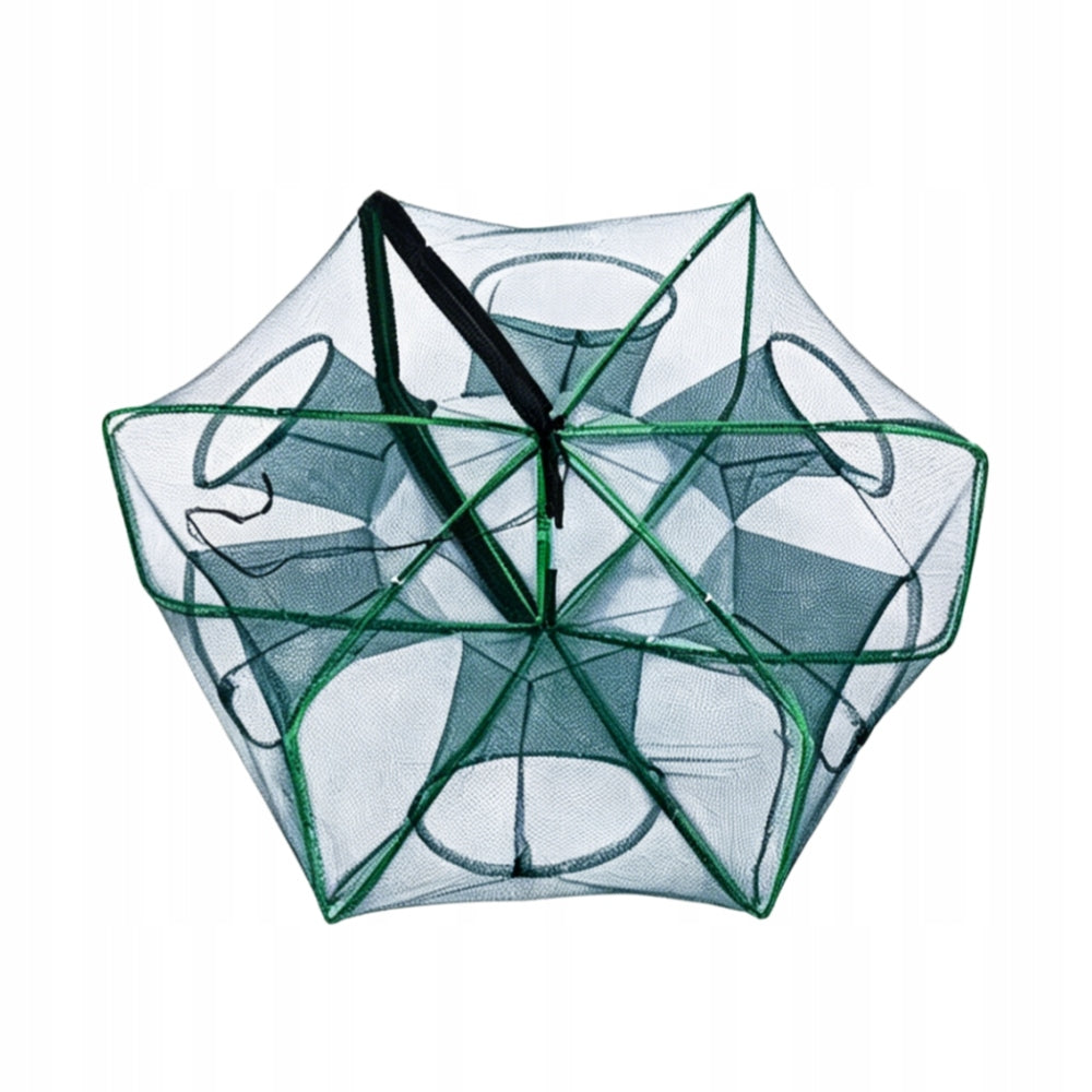 Folding Shrimp and Small Fish Trap 6-Input Nylon