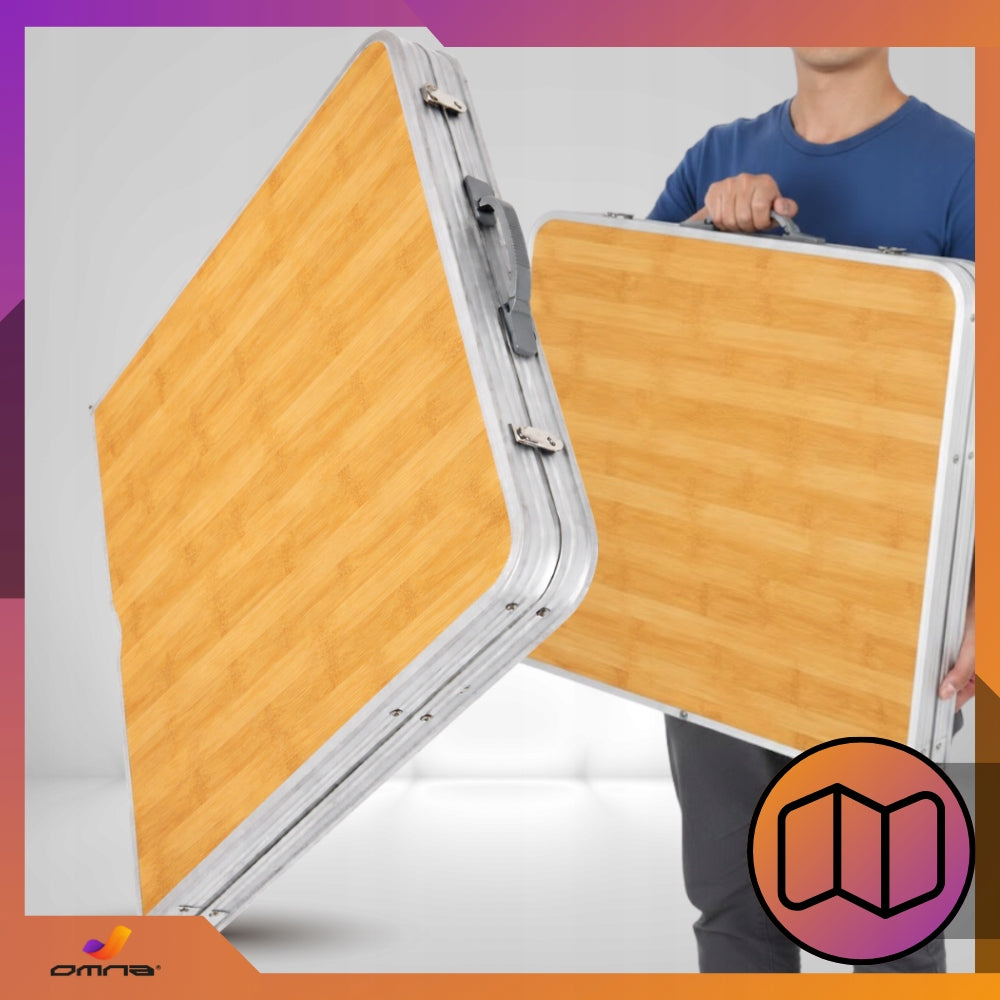 Folding Table Hiking Camping Garden Tent Case 120x60 Manufacturer code 5903858135014 BAMBUSOWY