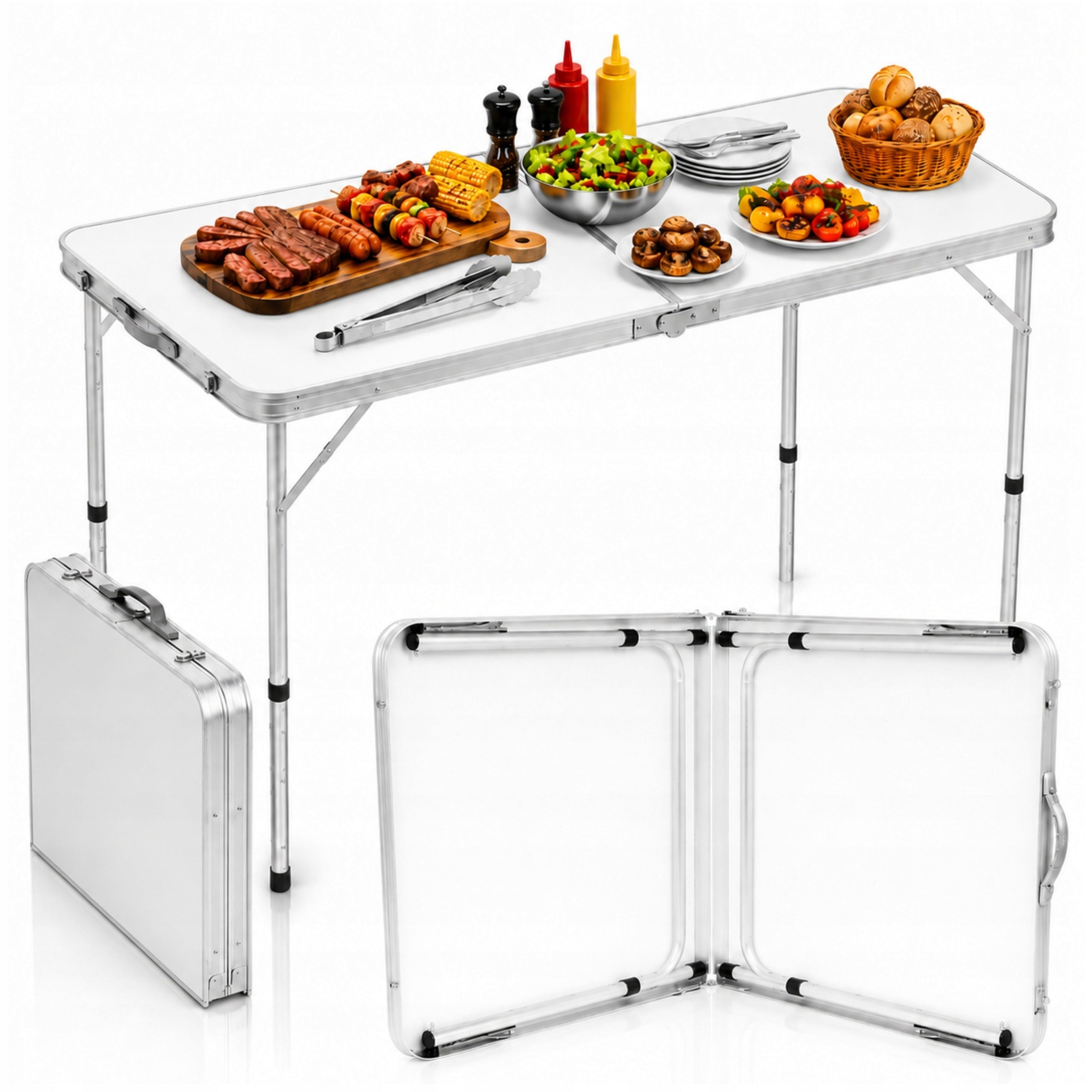 Folding Table Hiking Camping Garden Tent Case 120x60