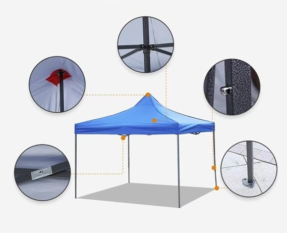Folding Tent Express Garden Commercial Pavilion 3x3m Blue Manufacturer code 30111997